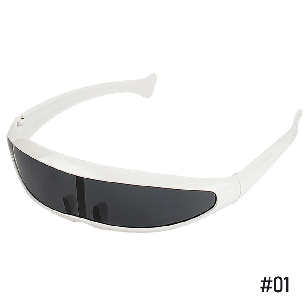 Futuristische Schmale Cyclops Visier Sonnenbrille Laser Brillen UV400  Persönlichkeit Gespiegelt Objektiv Kostüm Brillen Gläser - AliExpress