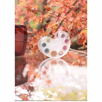 Yimole Design  Acrylic Creative Mini Art Board Pigment Box Light Colored Hand Ledger Clip Decorative Color Palette Binder 1