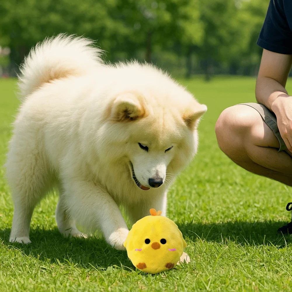 Cute Cartoon Dog Chew Animal Shape Bite Resistant Pet Sound TPR Prick Ball Dog Bite Training