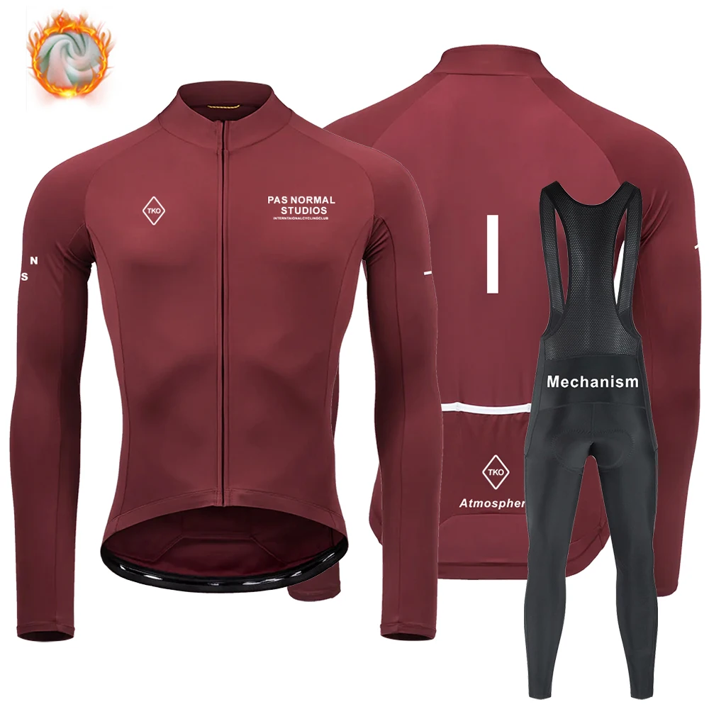 PNS 사이클링 보온 겨울 세트, 자전거 저지, 보온 속옷, Maillot 사이클링 남자, Mtb 자전거 의류, 겨울 라이딩 세트 