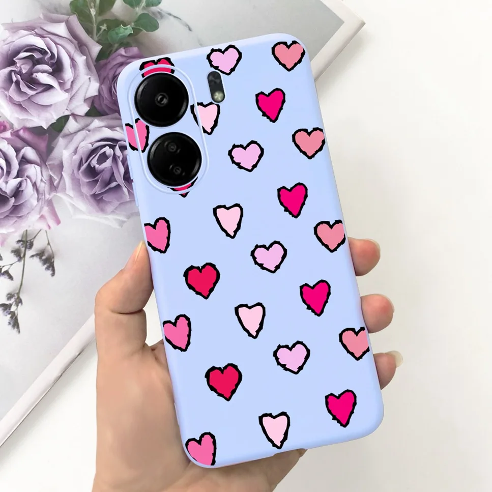 For Xiaomi POCO C65 Case Cute Cartoon Cat Painted TPU Silicone Back Cover For Xioami POCO C65 POCOC65 C 65 6.74 Phone Case Funda