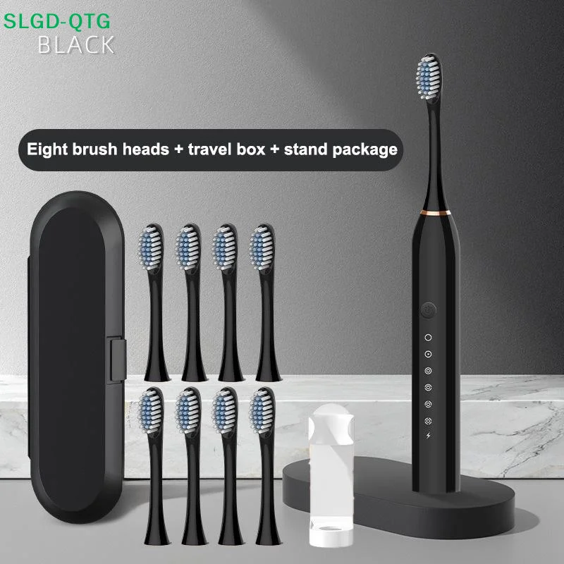 HOT Electric Ultrasonic Toothbrush Six Speed Mode Home Soft Hair USB Charging Waterproof Adult Tooth Cleaner