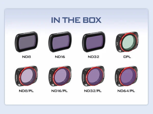 Freewell 8Pack All Day QuickSwap ND/PL, ND, CPL Filter Kit for Osmo Pocket 3 Enhance Your Shots with Easy Magnetic Installation 6