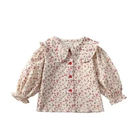 Chemise à manches longues pour filles, chemisier à la mode pour petites filles, mode coréenne, printemps, nouveau bébé, beurre, 2024 5