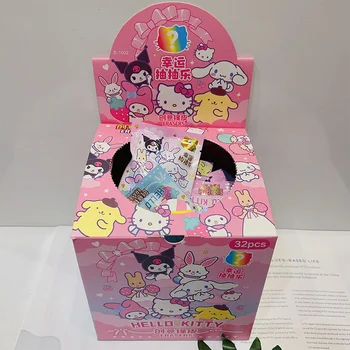 32pcs Sanrio Blind Box Doll Eraser Cartoon Cute Hello Kitty My Melody Kuromi Eraser Mystery Box Student Stationery Birthday Gift 3