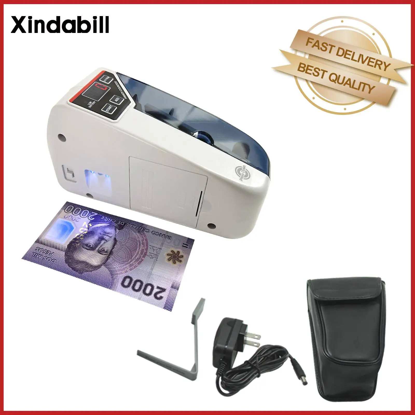 

V30 with UV Light Portable Money Counter Mini Handy Bill Cash Note Counting Machine Counterfeit Cash Detector for Paper Currency