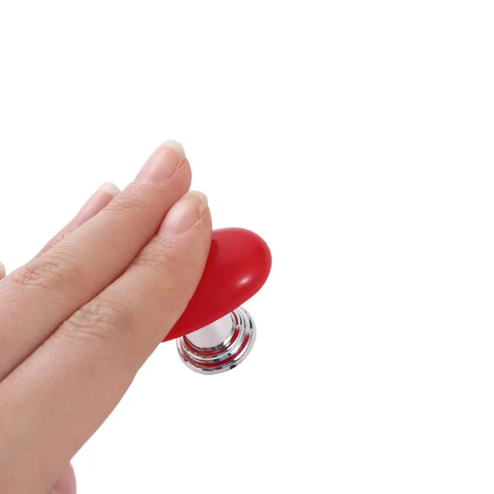 2pcs Heart Shaped Toilet Press Toilet Button Nail Protector Water Press Flush Button Bathroom Supplies