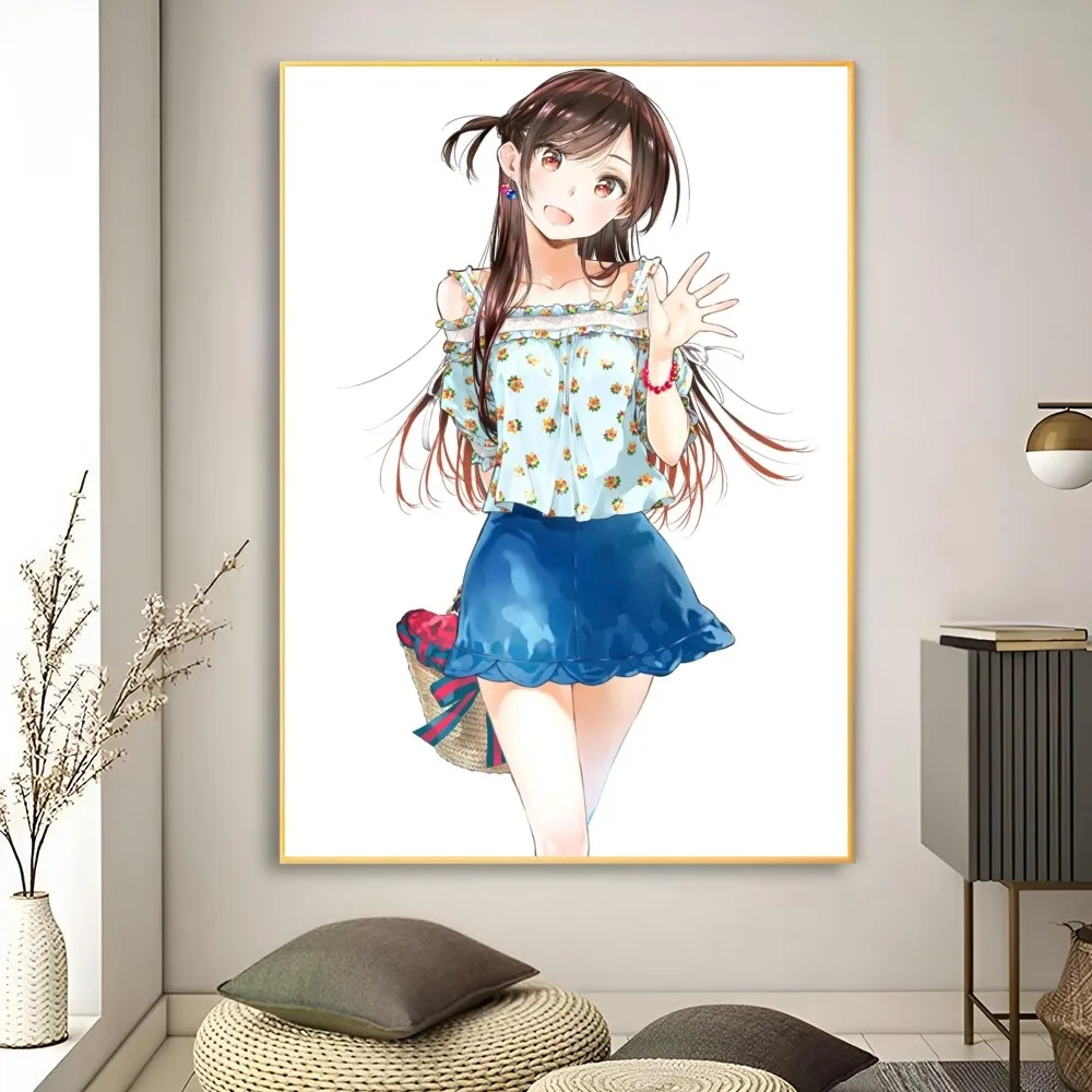 1pc Ichinose Chizuru Anime Rent-a-Girlfriend Poster Poster Art Print Bar Living Room Furniture Decor