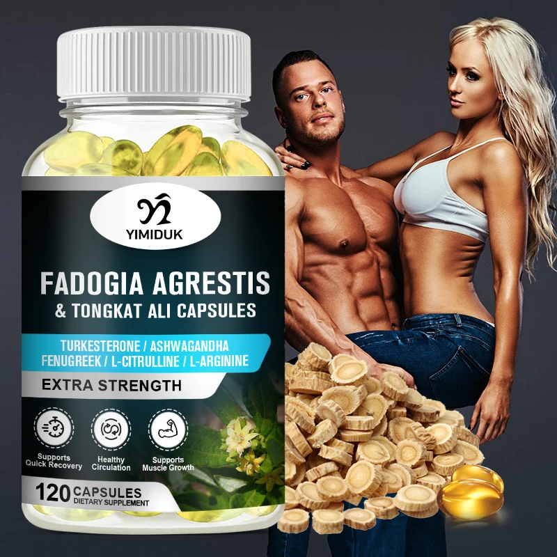 

Tongkat Ali Capsules Fadogia Agrestis Nitric Oxide Supplement Support Athletic Performance Improving Endurance Strength Training