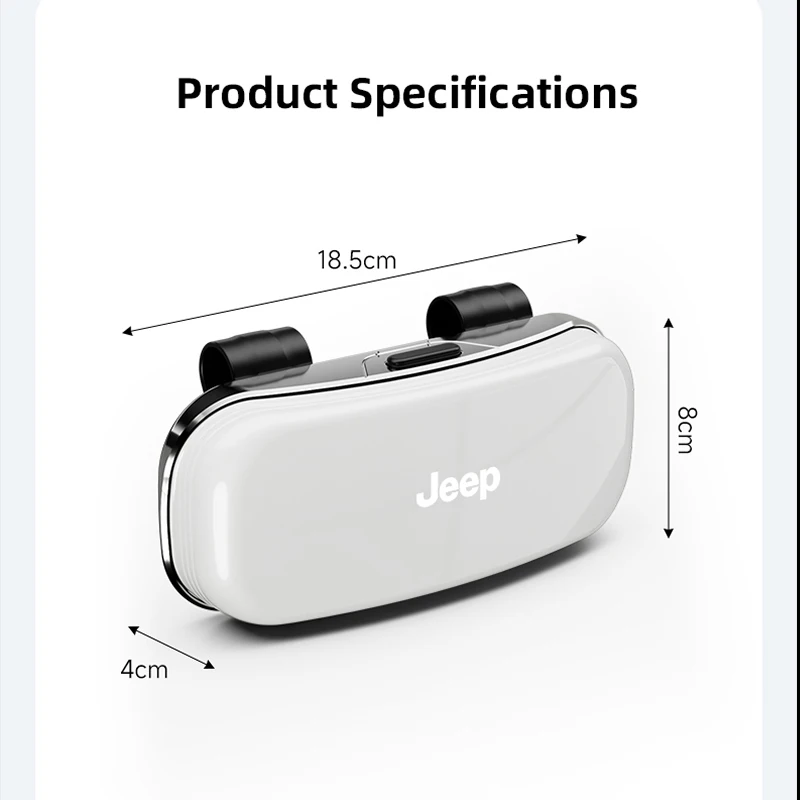 자동차 선 바이저 선글라스 케이스 안경 홀더 자동차 액세서리 안경 상자 지프 레니게이드 컴퍼스 그랜드 체로키 랭글러