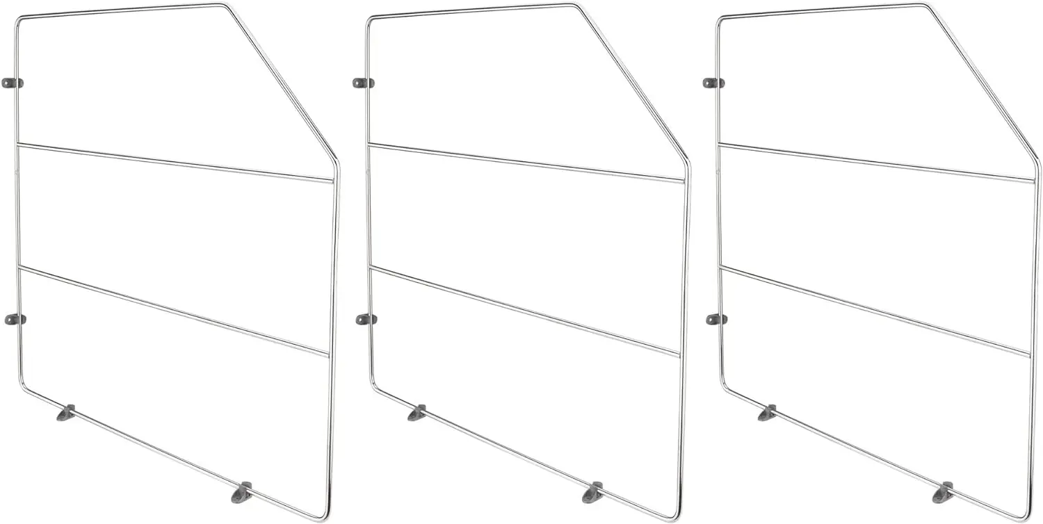 

18 Inch Bakeware Baking Sheet Tray Divider, Chrome (3 Pack)