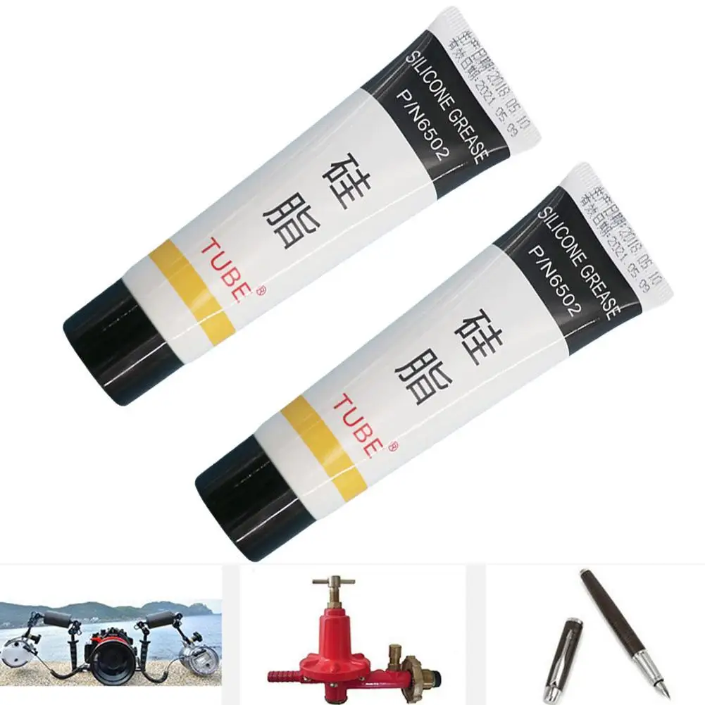 2pcs 50g Silicone Grease Lubricant Home Improvement Hardware Food Grade Silicone Fat O Lubrication Coffee Machine Lubricant silicone grease lubricant silicone grease grease lubricant