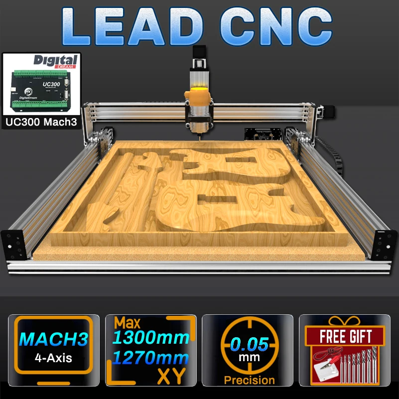 Openbuilds Lead CNC Engraver Full Kit 4-Axis UC300 Mach3 CNC Router ...