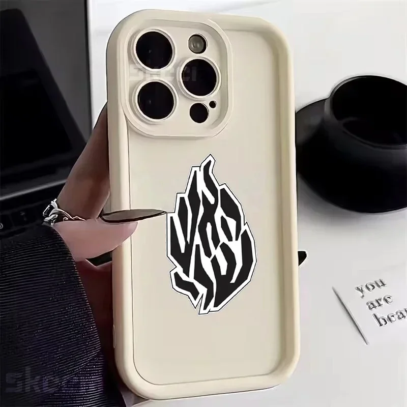 Stylish Black Flame Silicone Shockproof Phone Case