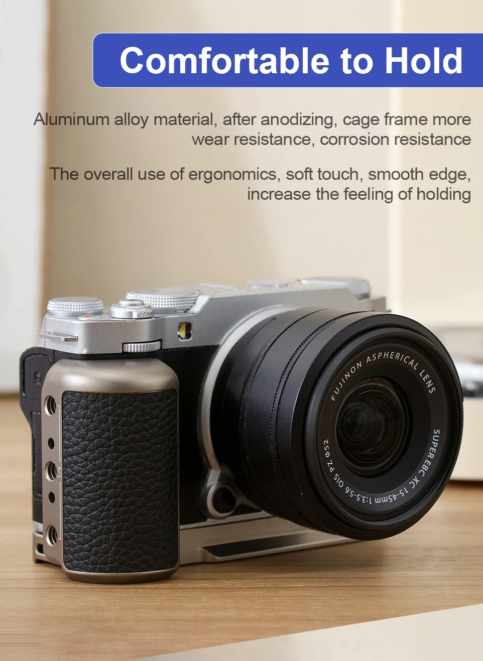 Camera Extension Plate for Fujifilm XM5 Camera L Shape Grip Mount Plate Camera H