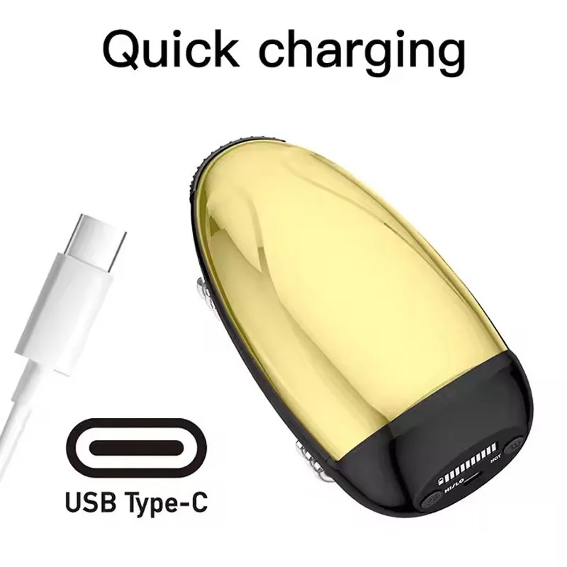 Professional Cordless Vibration Massager Barbers Salons USB Charging Body Neck Back Head Face Wireless Handheld Massage Machine