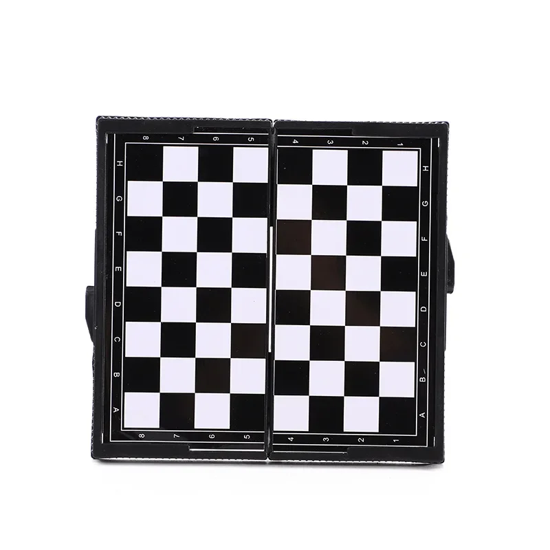 Mini Magnetic Chess Set Folding Magnetic Plastic Chessboard Board Game Portable Kid Education Toy Portable Outdoor Strategy Game 6