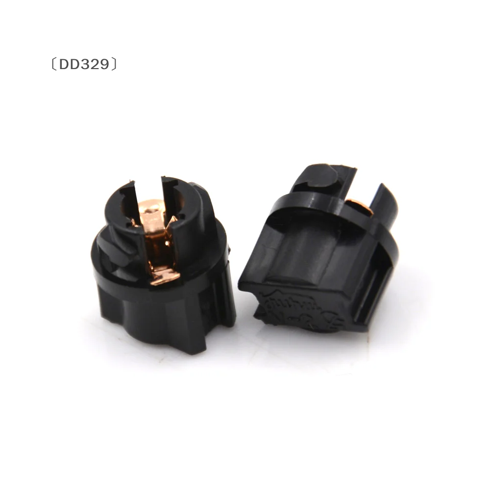 〔DD329〕 10Pcs T5 Socket Twist Lock Instrument Panel Cluster Plug Dash Light Bulb