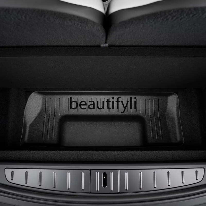 Model x all-weather trunk floor mat dust-proof (including storage compartment mat)