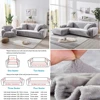 Thick Velvet Sofa Covers Couch Covers for 1/2/3/4 Chesterfield Cushion Couch Sofa High Stretch Slipcovers Furniture Protector 4