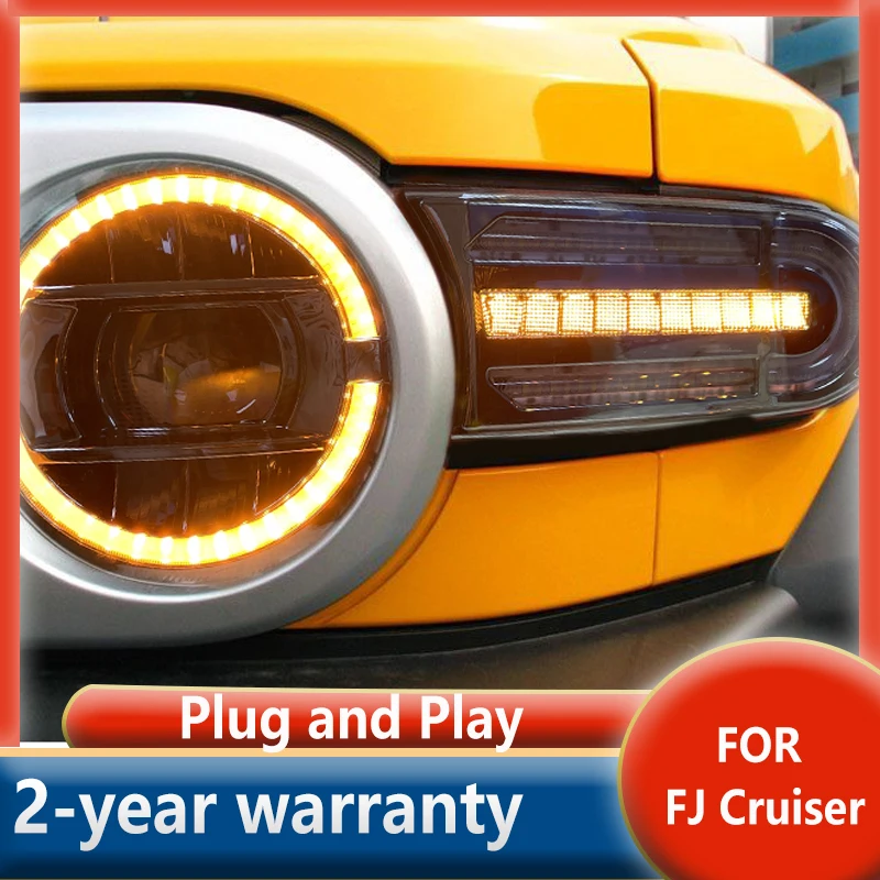 

For Toyota FJ Cruiser Headlights FJ150 LED Headlight 2007-2020 DRL Hid Bi Xenon Auto Accessories Head Lamp