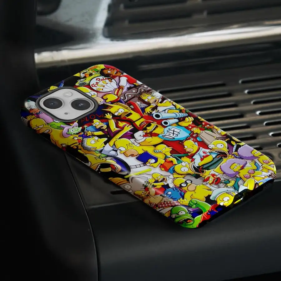 Cartoon The Simpsons Soft Cover Phone Case