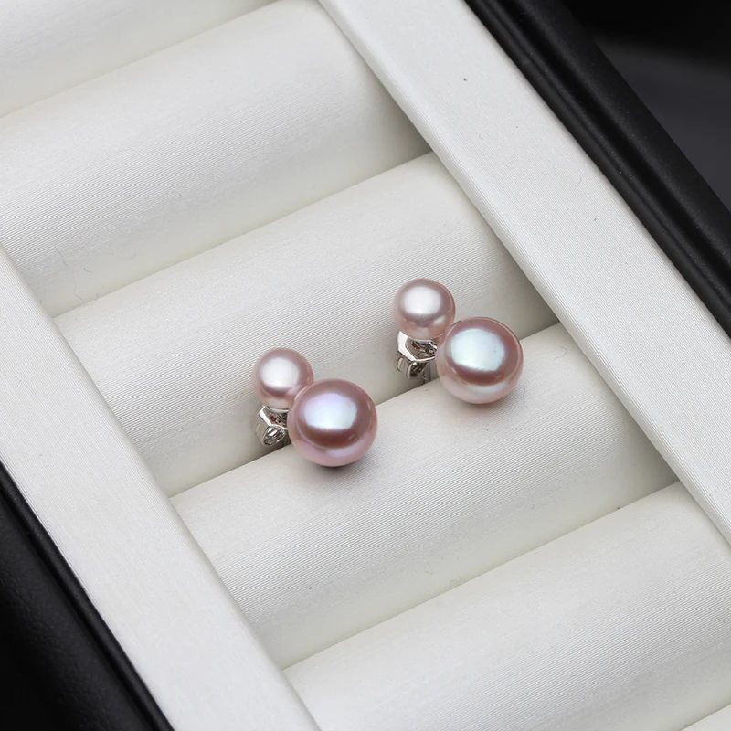 Collana Con Perla Nera Di Tahiti 9-10mm In Argento Sterling – Gioiello Per Moglie, Mamma, Compleanno