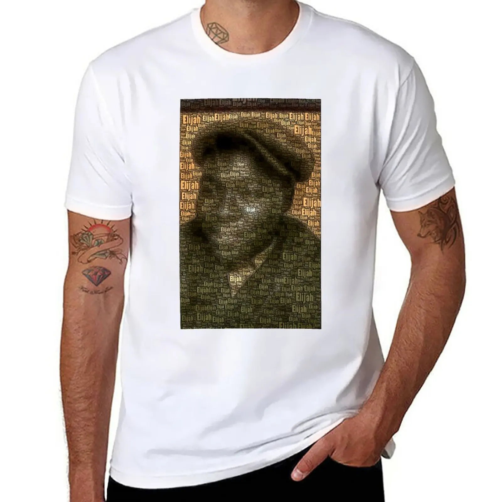 

New Elijah T-Shirt Short sleeve tee Blouse black t-shirts for men