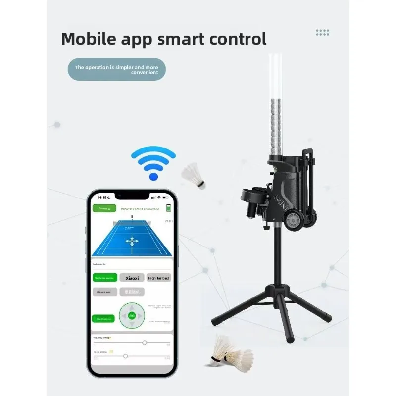 Mini I Badminton Serving Machine Portable PB-Min Badminton Serving Machine Single Barrel Badminton Feeding Machine