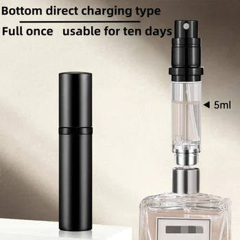 5ml Mini Aluminum Spray Alcochol Empty Refillable Bottle Portable Perfume Atomizer Liquid Container For Cosmetics Traveling