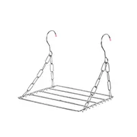 2025 New Balcony Folding Shoe Drying Rack Clothes Airer Stainless Steel Laundry Underwear 1
