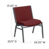 HERCULES Series Big & Tall 1000 lb. Rated Burgundy Fabric Stack Chair Multipurpose Stacking Guest Chair Business or Home Weight 6