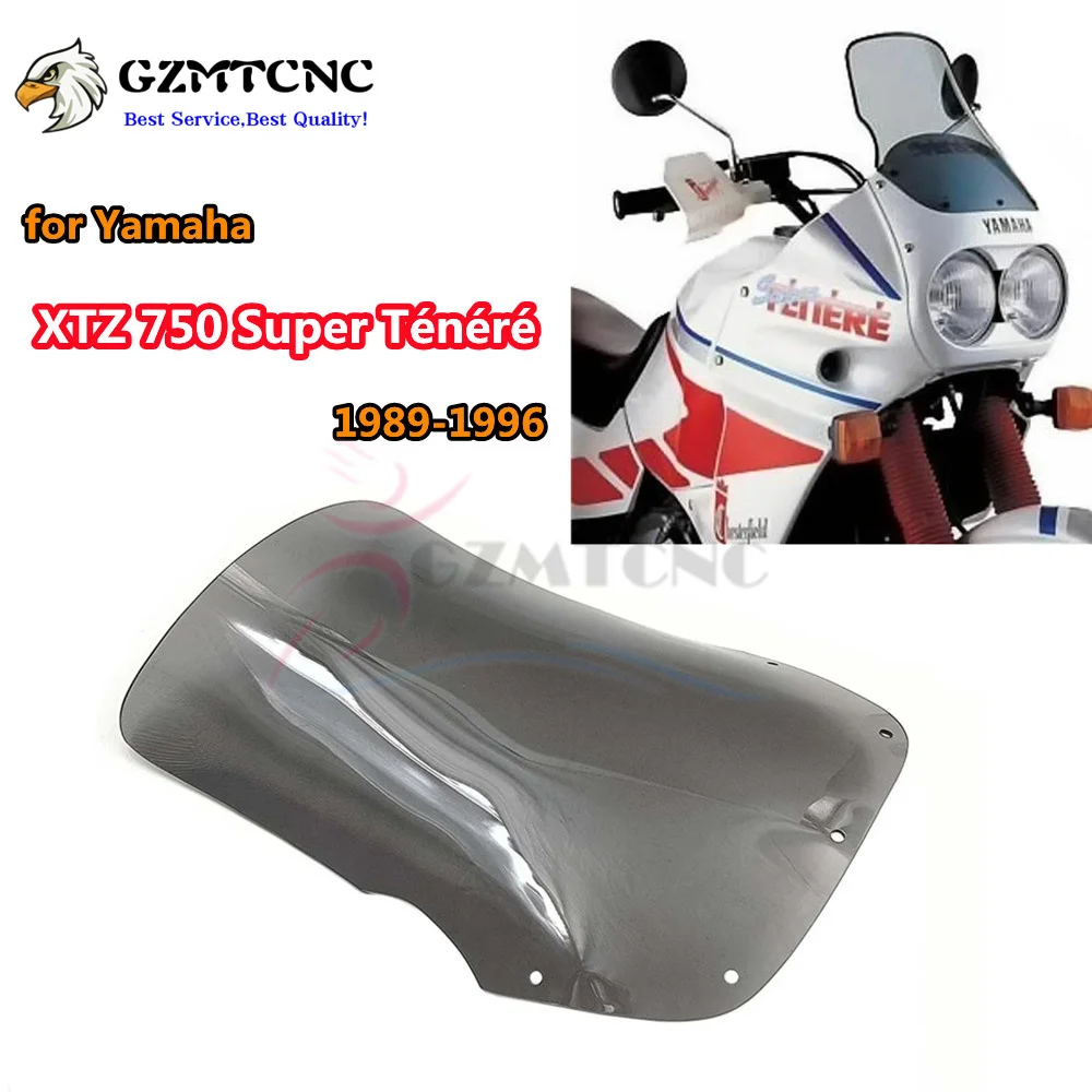 Parabrezza Moto Per Yamaha XTZ 750 Super Ténéré (1989-1996) - In Plastica ABS, Colori Nero, Fumé O Trasparente