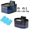 2.2L Wireless Cat Water Fountain Battery Operated Automatic Pet Water Fountain With Motion Sensor Dog Cat Water Dispenser Bowl