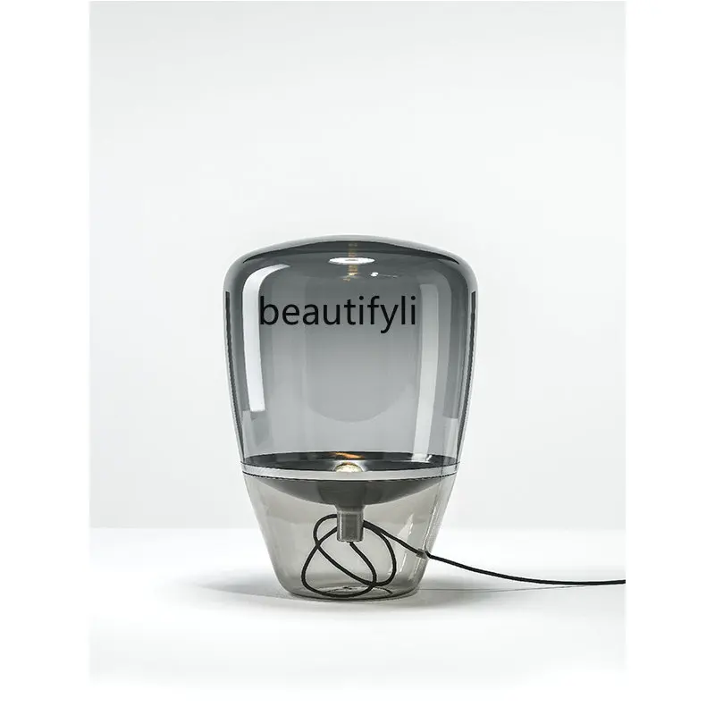 

Designer Luxury Study Room Decoration Table Lamp Creative Personalized Living Room Bedroom Glass Lamp