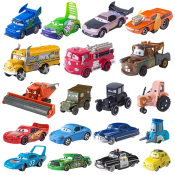 Auto Disney Pixar Auto Giocattolo Saetta McQueen Jackson Storm Mater Sally Sceriffo 1:55 Pressofuso Modello di Auto Giocattolo Per Bambini Regalo Di Compleanno