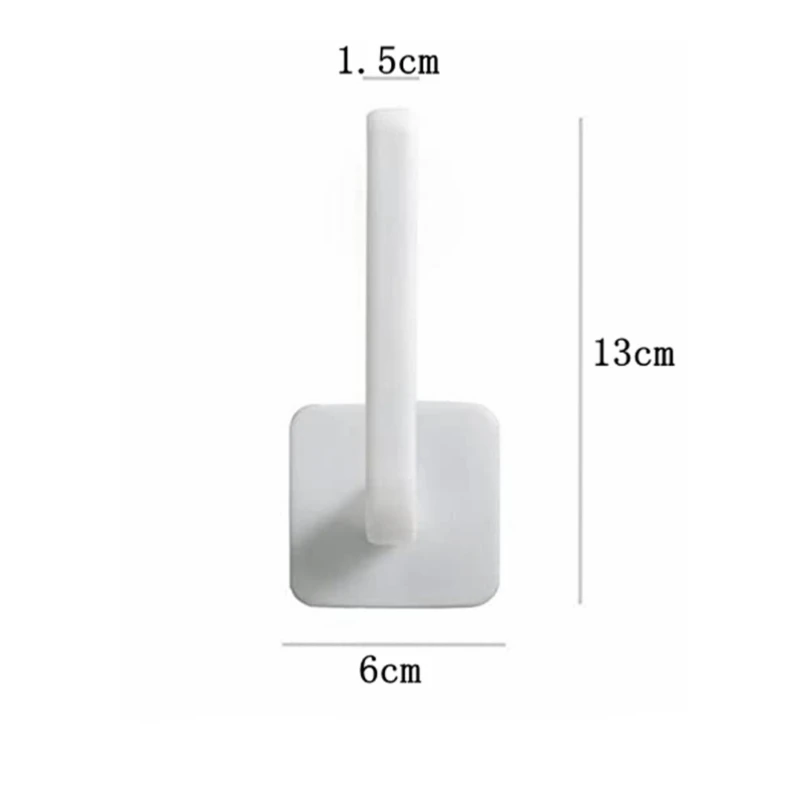 1 Pcs L-Shape Punch-Free Hook Wall Mounted Cloth Hanger for Coats Hats Towels Clothes Kitchen Rack Roll Bathroom Holder