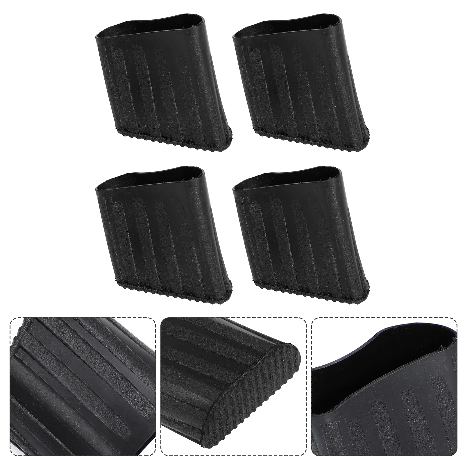 

Ladder Feet Covers Rubber Pads Black Ladder Covers Non Slip Ladder Boots Step Ladder Feet Replacements Accessories
