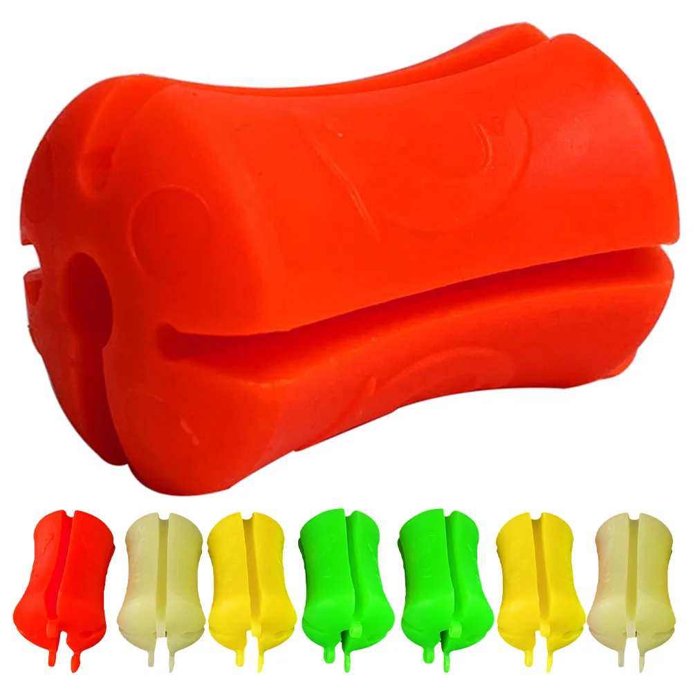 

8 Pcs Fishing Rod Ball Accessories Tight Holder Pole Strap Multicolor Tie Soft Glue Fixing