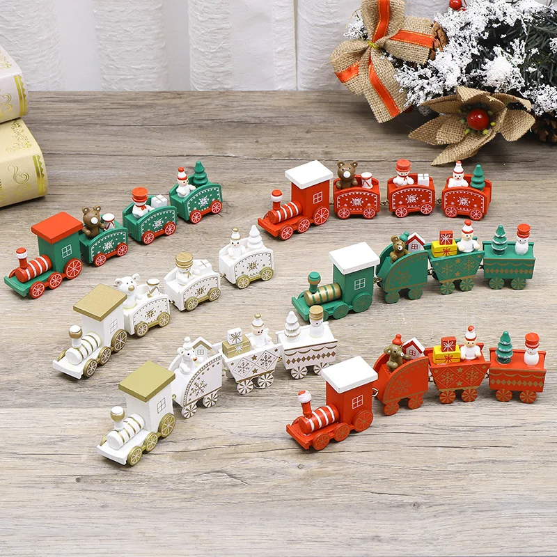 

Christmas Wooden Train Wooden Handicrafts Christmas Gift Merry Christmas Decorations for Home Happy New Year 2024