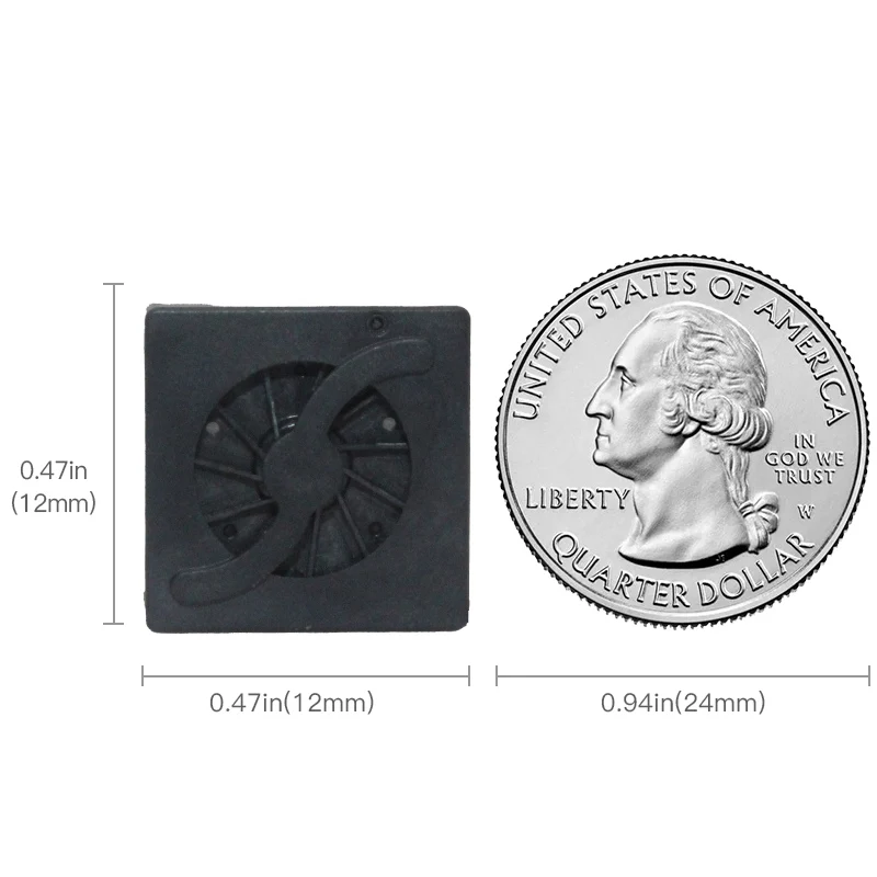 SUNON UB3C3-720 Black Jianzhun 3V Nano Blower Micro Turbine Projection Fan 12*4MM