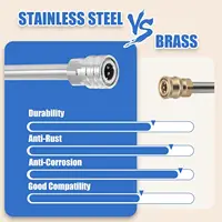 High Pressure Wash Extendsion Wand Lance With Stainless Steel 1/4" Quick Connect Length 42CM With Molded Grip 2