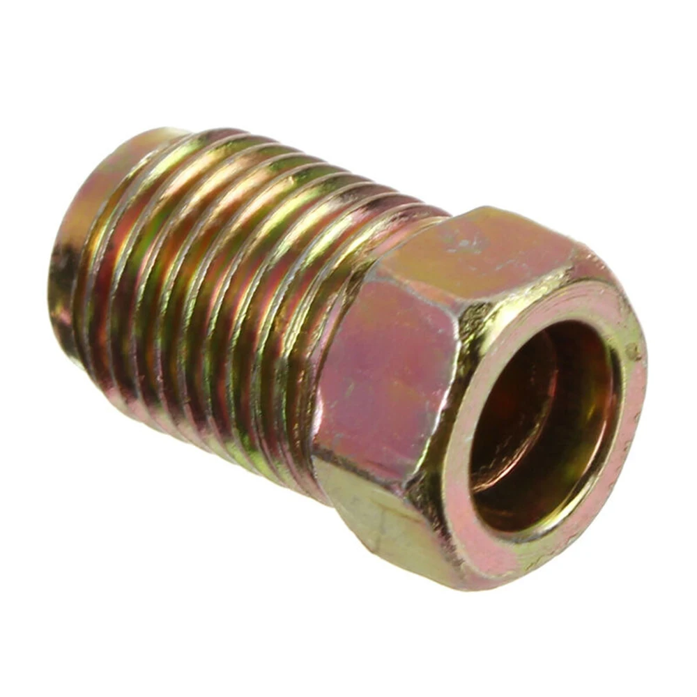 Brake Connecting Insert Brake Line Lock Kit Brake Pipe Hose Brake Line Connector 20pcs Brake Line Unions Threads Fittings Assortment For 3/16 Inch Tube Pack 3/16 Inch Male Braking Tubes