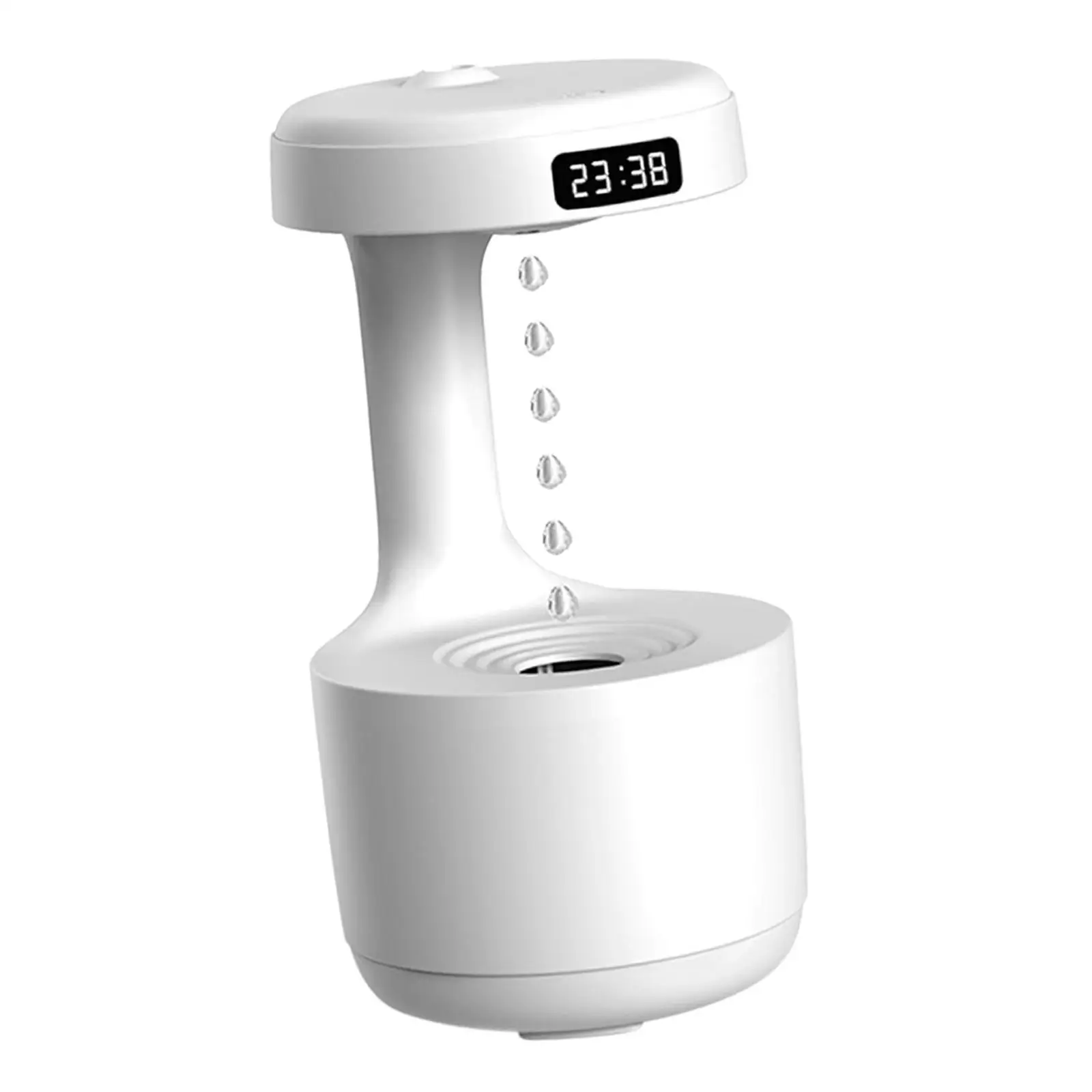 Desktop Air Humidifier Quiet USB Diffuser 800ml Water Tank Auto Shut Off with Antigravity Water Droplet for Office Bedroom Home