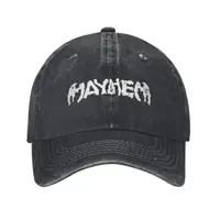 Lady Gaga Mayhem 2025 Print Caps for Men Women Cotton  Trucker Hat Daily Headwear Baseball Cap Adjustable 1