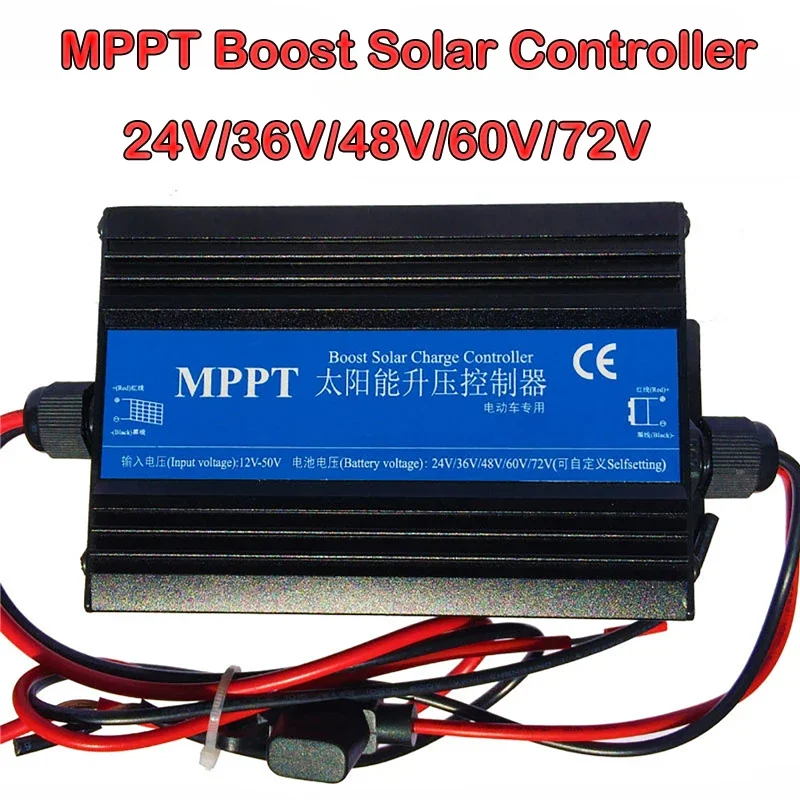 MPPT 300W 24V/36V/48V/60V/72V Solar Boost Charge Controller Electric Car Electric Vehicle Charging Voltage Regulator