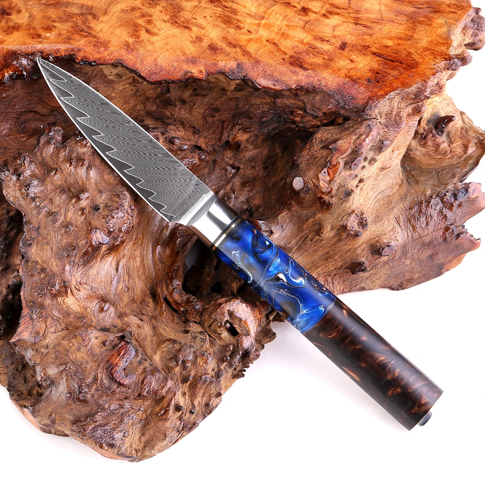 Description Picture 6 of itemKitchen Knives Set 1-9 PCS Sharp Chef Knife Santoku Knife Boning Knife Cooking Tools Damascus Steel Blade Cut Meat Bread Fruit