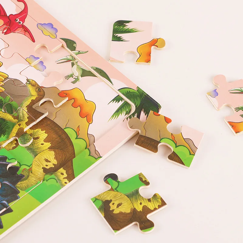 Wooden Jigsaw 3d Puzzle Kids Cartoon Animal Vehicle Puzzles Game Baby Early Learning Educational Toys 30 Piece wooden jigsaw puzzles,jigsaw puzzles,wooden puzzle toys,educational puzzles