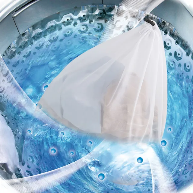 Sac à linge en Polyester, sacs de lavage, filet à cordon – Image 5