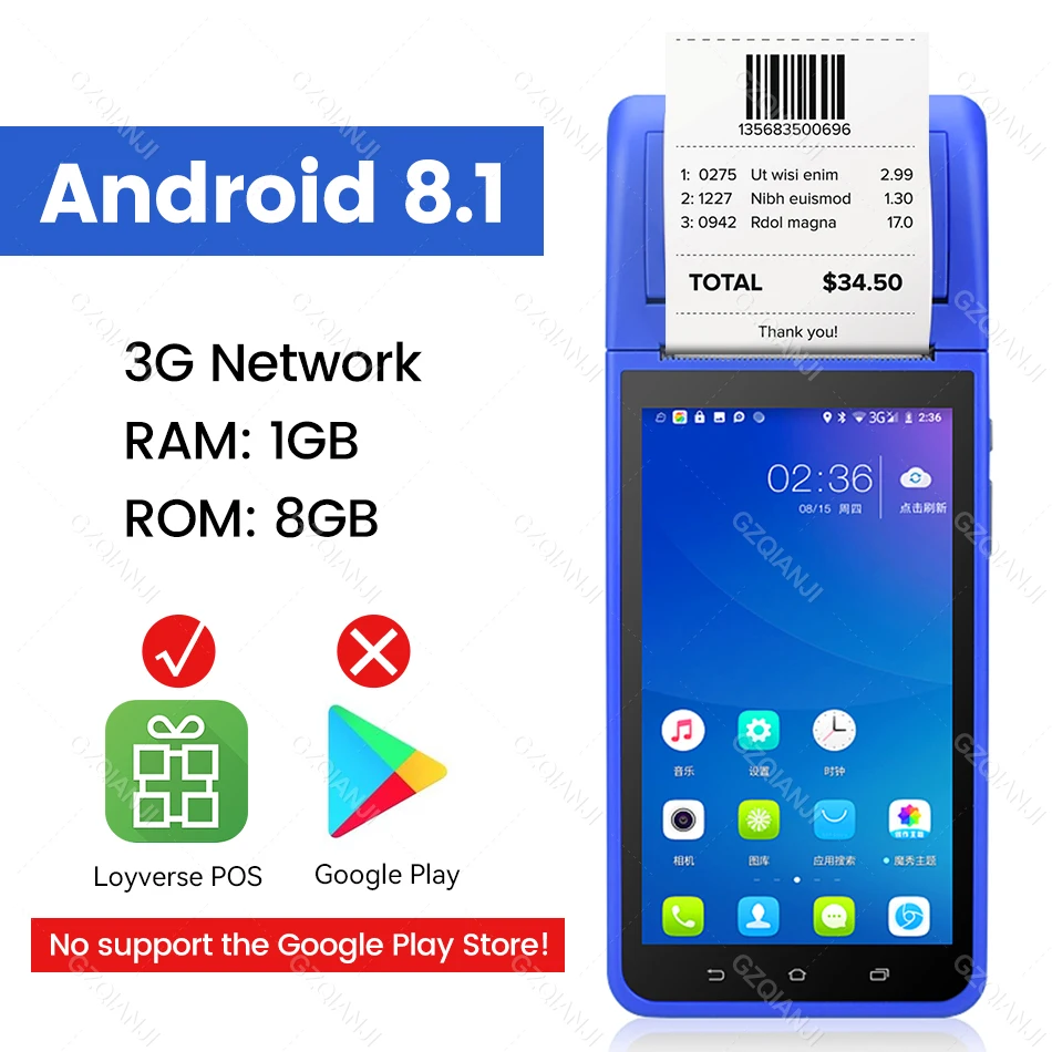 canon ivy mini photo printer Android Handheld POS PDA Wifi 3G Terminal Wireless Receipt Printer 58mm Support Wifi NFC Scanner 1D PDA All in one bluetooth pocket printer Printers